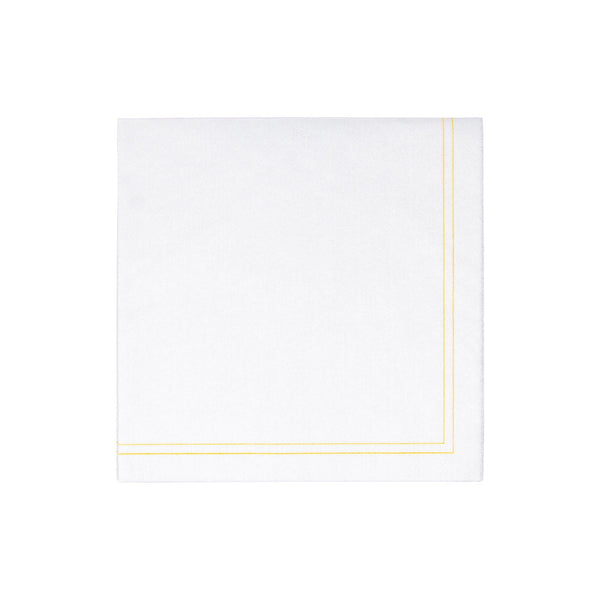 Papersoft Napkins Linea Yellow Dinner Napkins (Pack of 50)