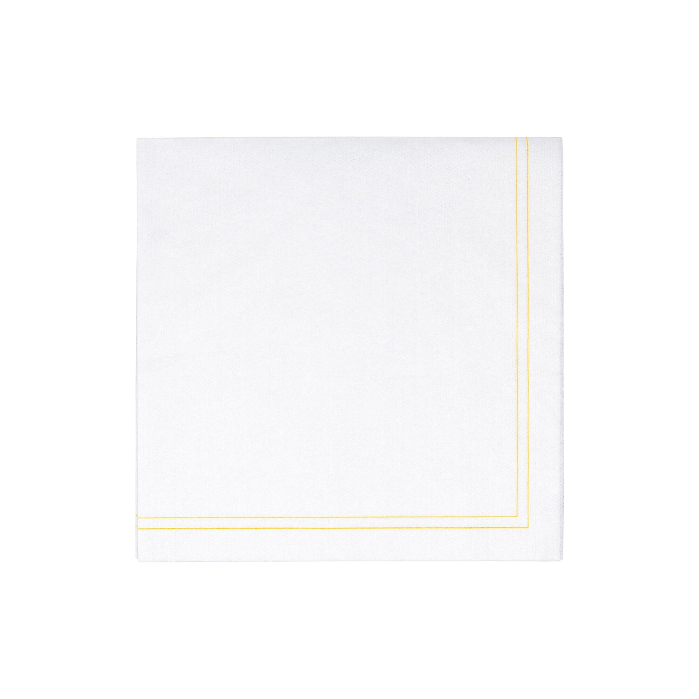 Papersoft Napkins Linea Yellow Dinner Napkins (Pack of 50)