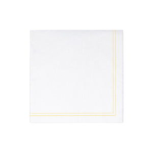 Papersoft Napkins Linea Yellow Dinner Napkins (Pack of 50)