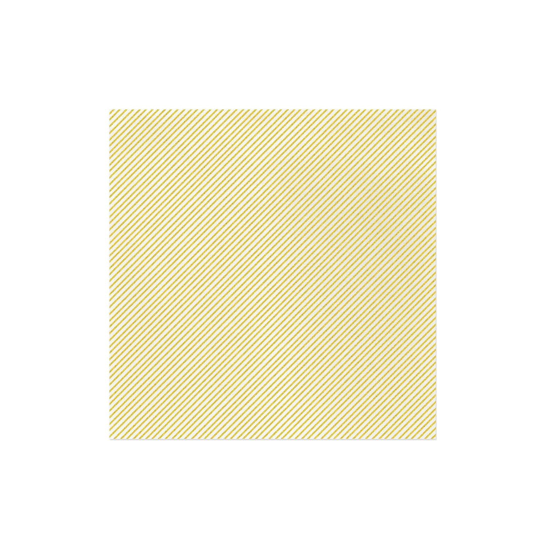 Papersoft Napkins Yellow Seersucker Stripe Dinner Napkins (Pack of 20)