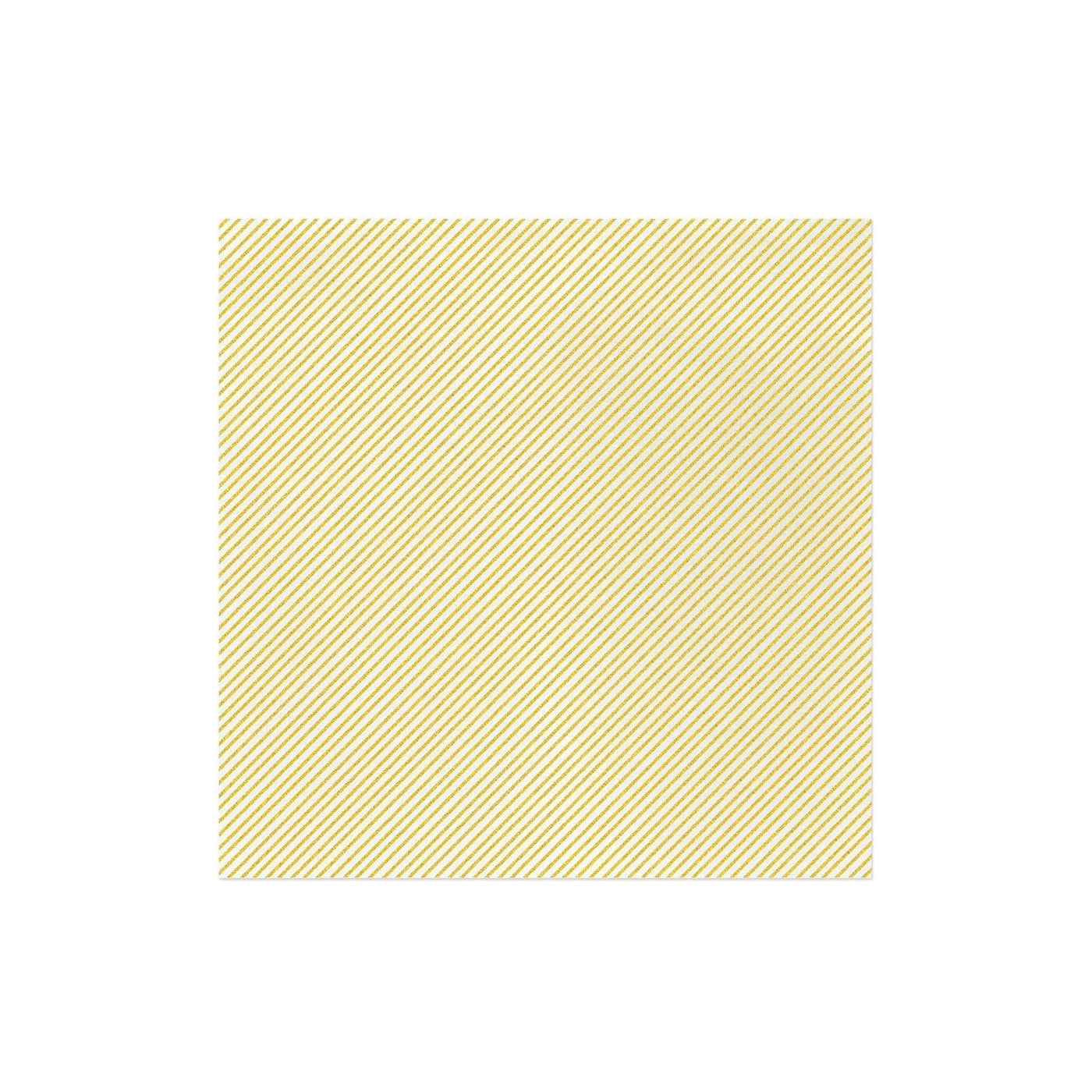 Papersoft Napkins Seersucker Stripe Yellow Dinner Napkins