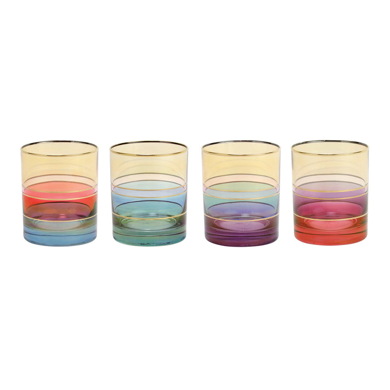 Regalia Deco Assorted Double Old Fashioned - Set of 4