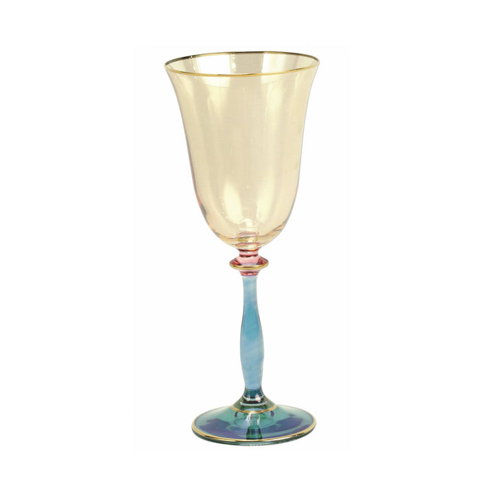 Regalia Deco Green Wine Glass