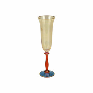 Regalia Deco Blue Champagne Glass