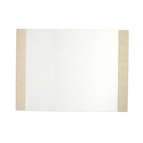 Reversible Placemats White/Cream Edged Rectangular Placemat