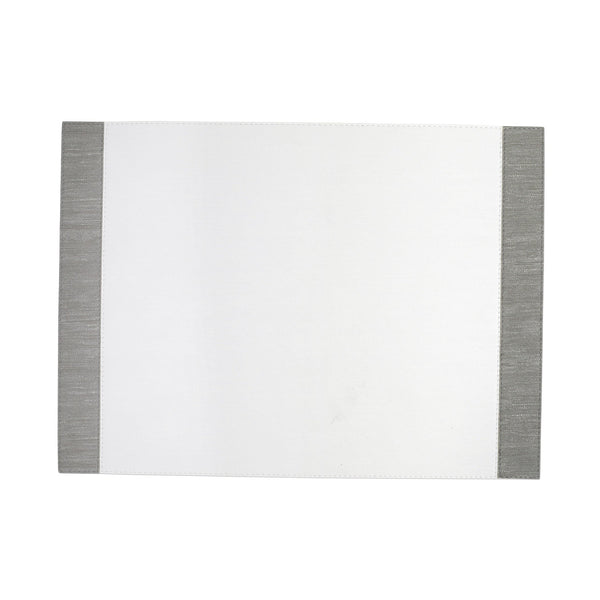 Reversible Placemats White/Gray Edged Rectangular Placemat