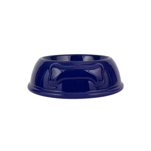 Large Dog Bowl w/ Bone - Blue