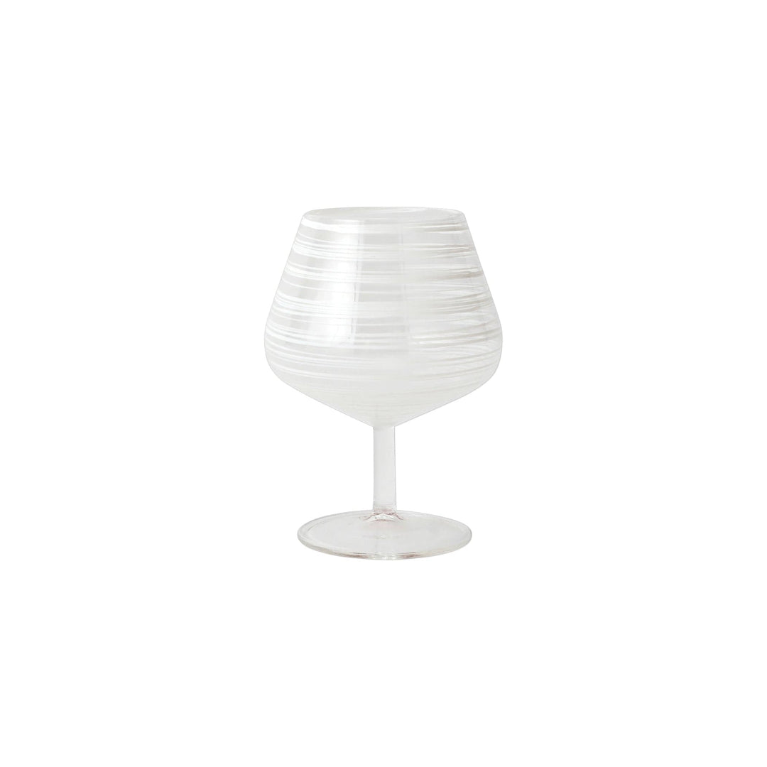 Swirl White Snifter