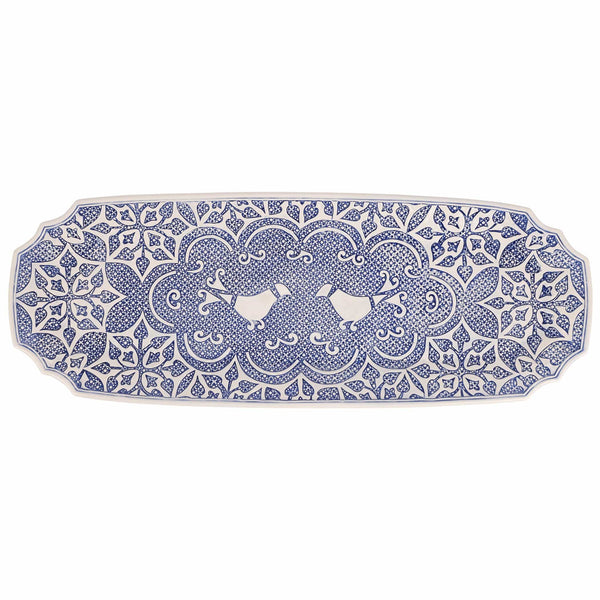 Uccello Blu Long Oval Platter