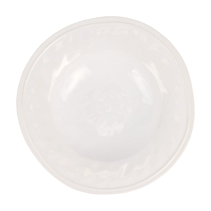 Aria White Shallow Serving Bowl