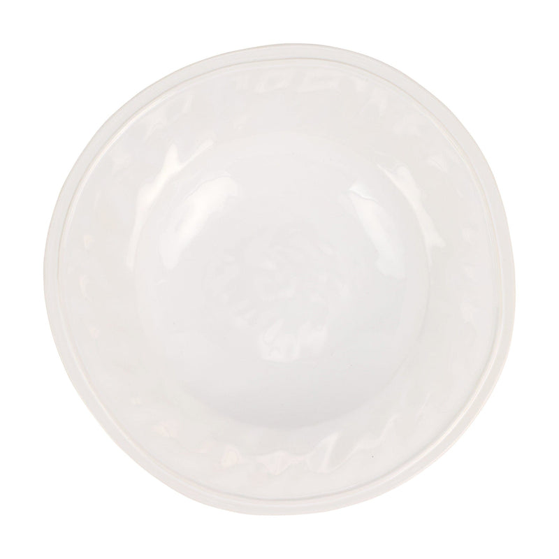 Aria White Shallow Serving Bowl