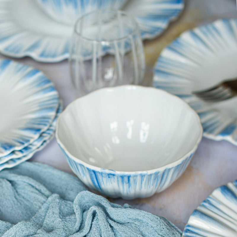 Bari Blue and White Cereal Bowl