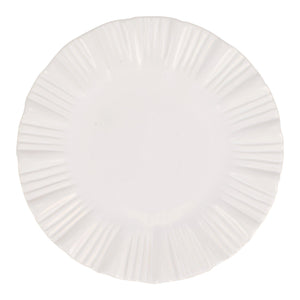 Bari White Small Round Platter