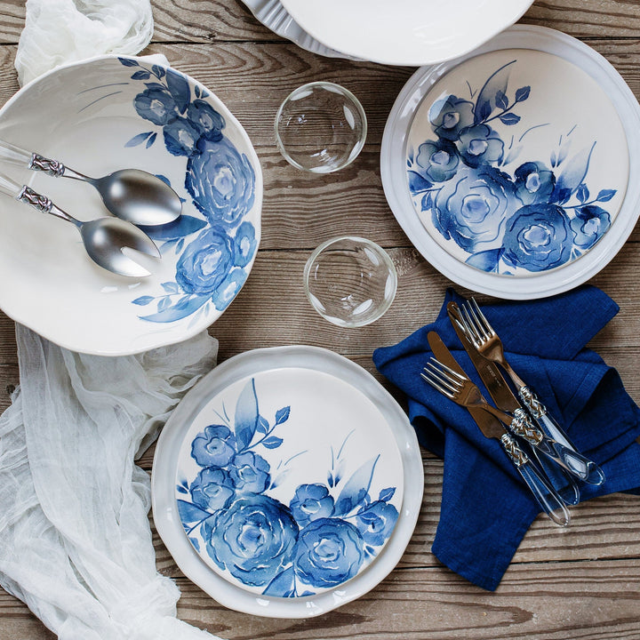 Blue Camellia Salad Plate