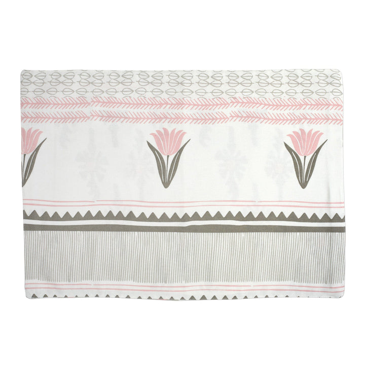 Bohemian Linens Gray/Pink Reversible Placemats - Set of 4