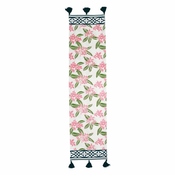 Bohemian Linens Navy/Pink Table Runner