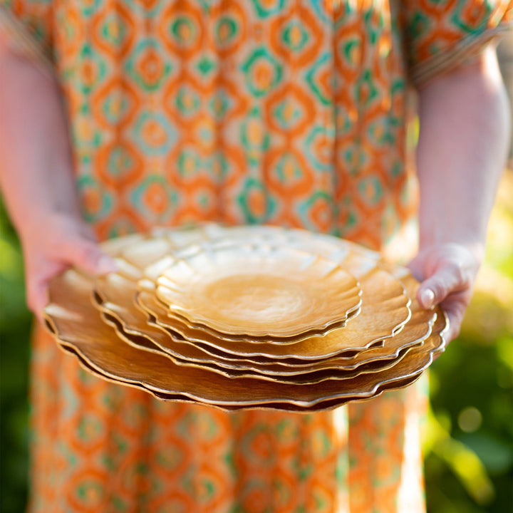 Baroque Glass Salad Plate