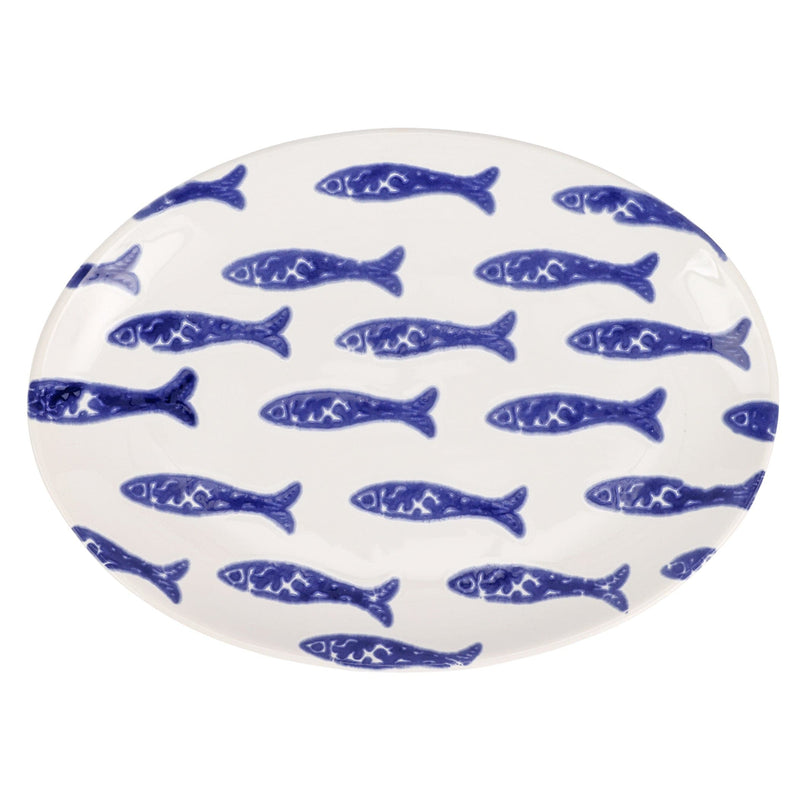 Outlet Store - Santorini Fish Small Oval Platter