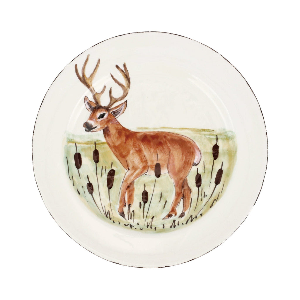 Wildlife Deer Dinner Plate VIETRI