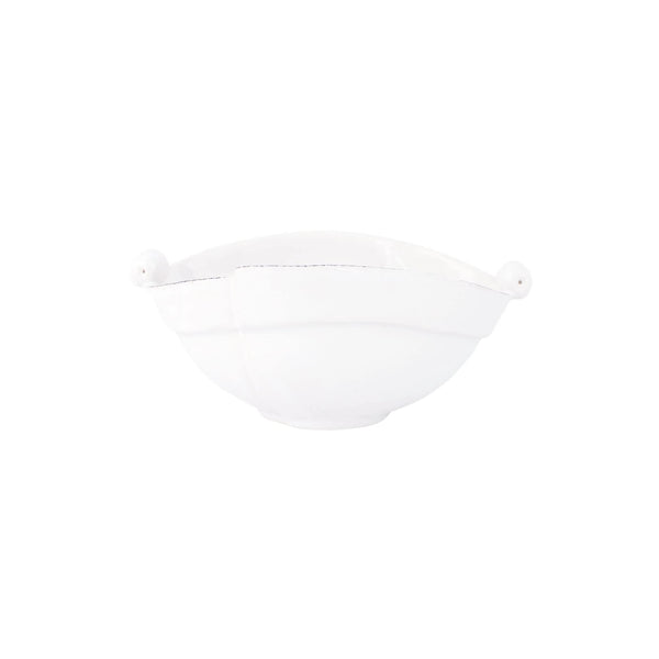 Lastra White Two-Part Olive Bowl