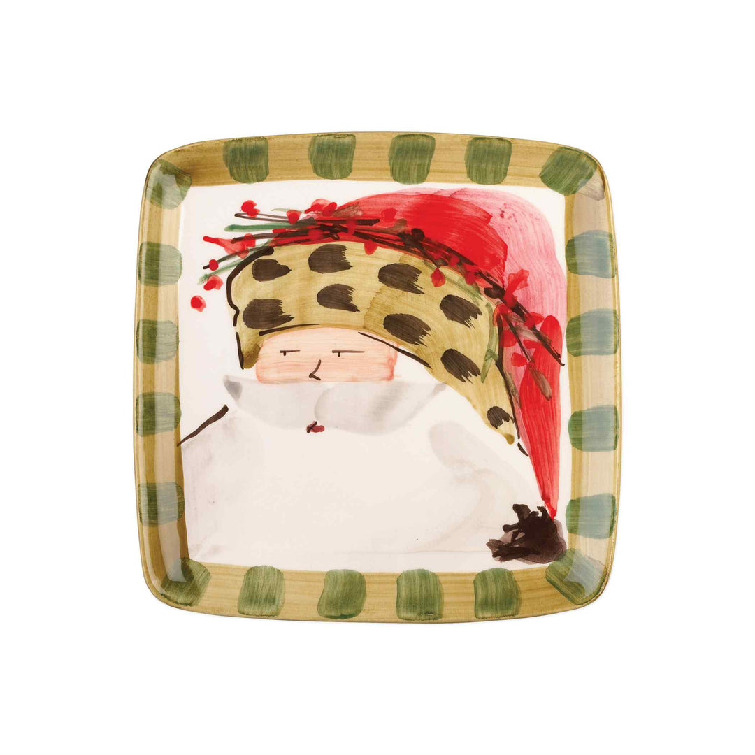 Old St. Nick Assorted Square Salad Plates - Set of 4 Alternate View5