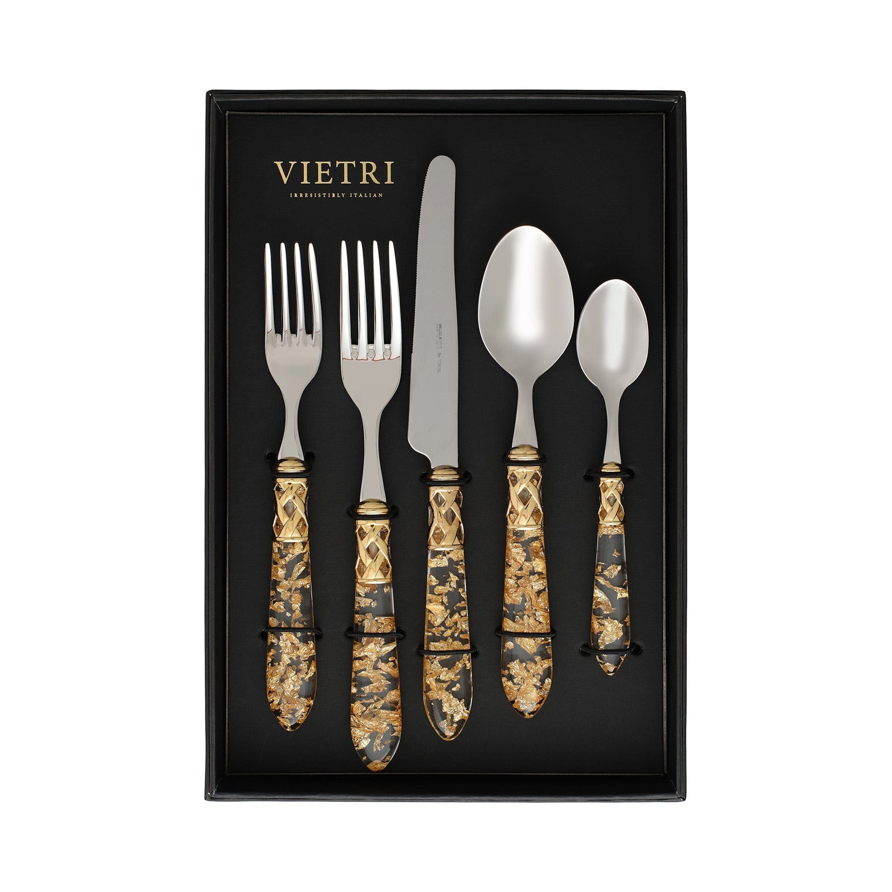 Vietri Aladdin Antique Blue Flatware 3 hot Place Settings by Bugatti