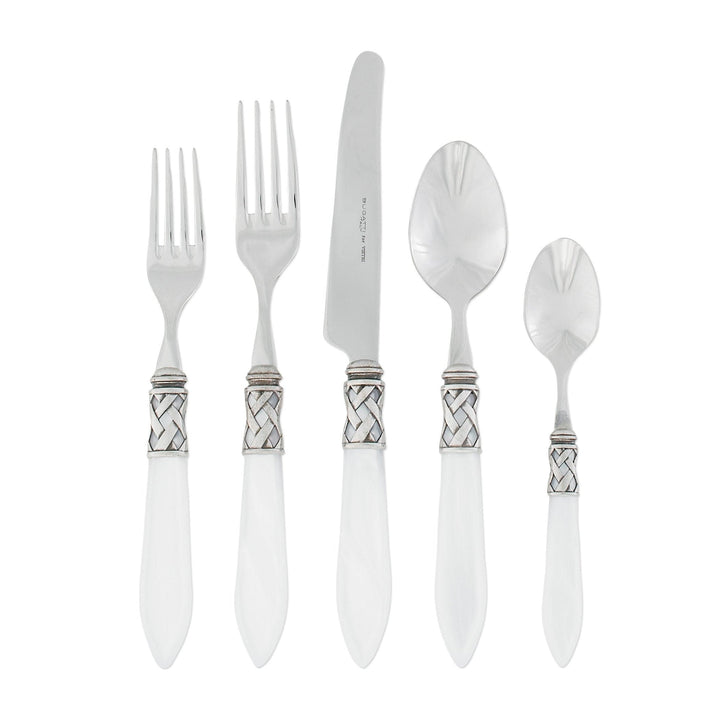 Aladdin Antique White Five-piece Place Setting by VIETRI