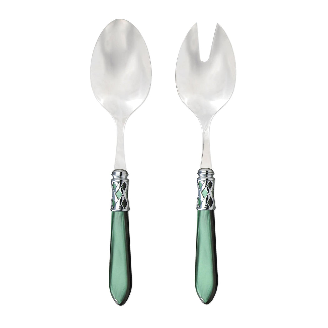 Aladdin Brilliant Green Salad Server Set by VIETRI