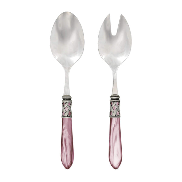 Aladdin Antique Lilac Salad Server Set by VIETRI