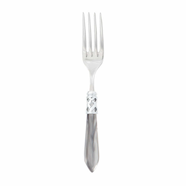 Aladdin Brilliant Light Gray Serving Fork by VIETRI