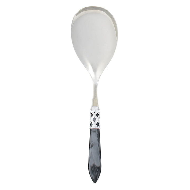 Aladdin Brilliant Charcoal Serving Spoon by VIETRI