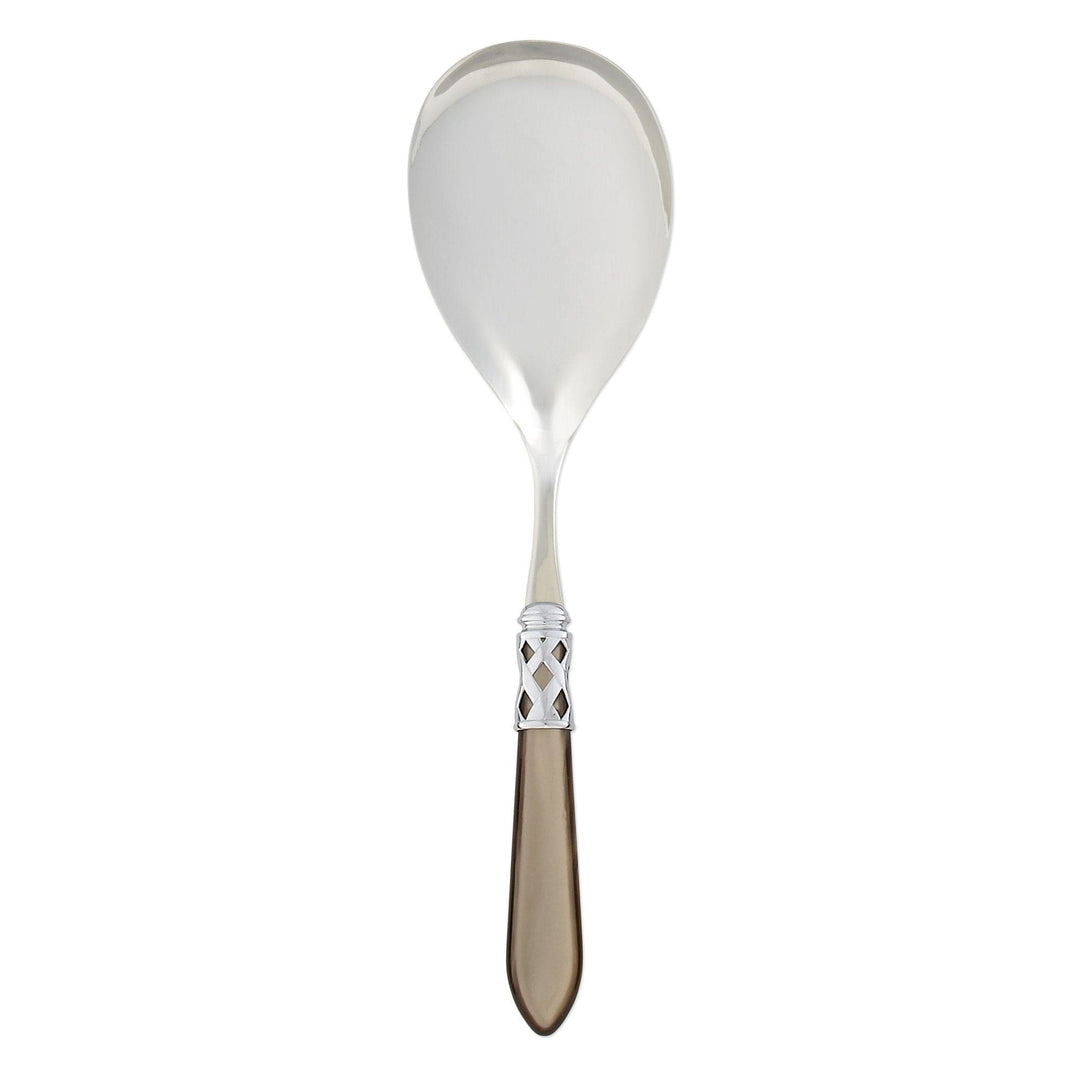 Aladdin Brilliant Taupe Serving Spoon by VIETRI