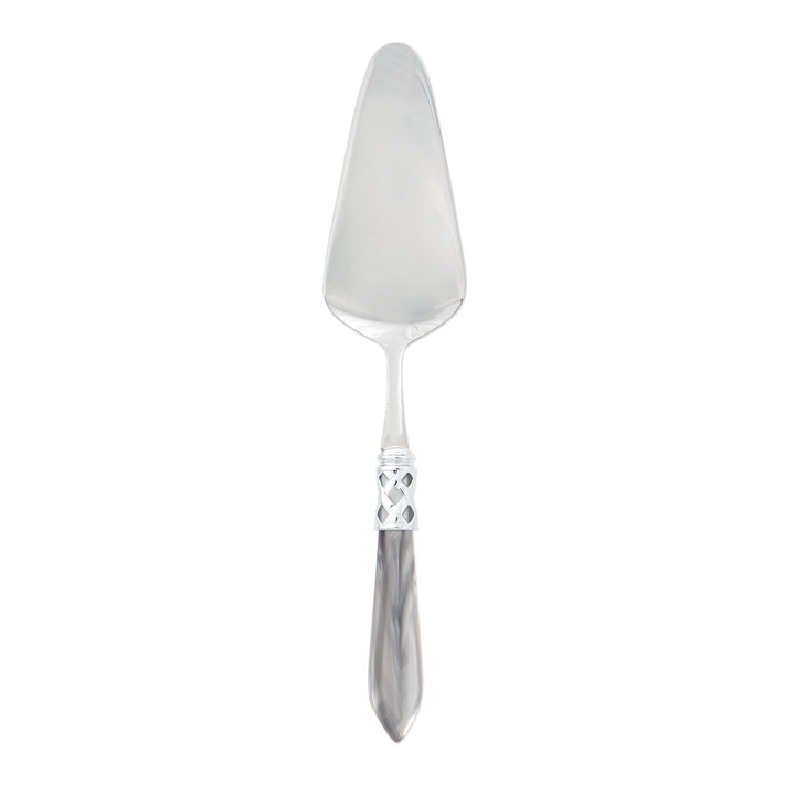 Aladdin Brilliant Light Gray Pastry Server by VIETRI