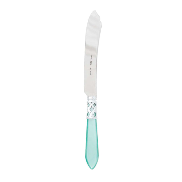 Aladdin Brilliant Aqua Cake Knife by VIETRI