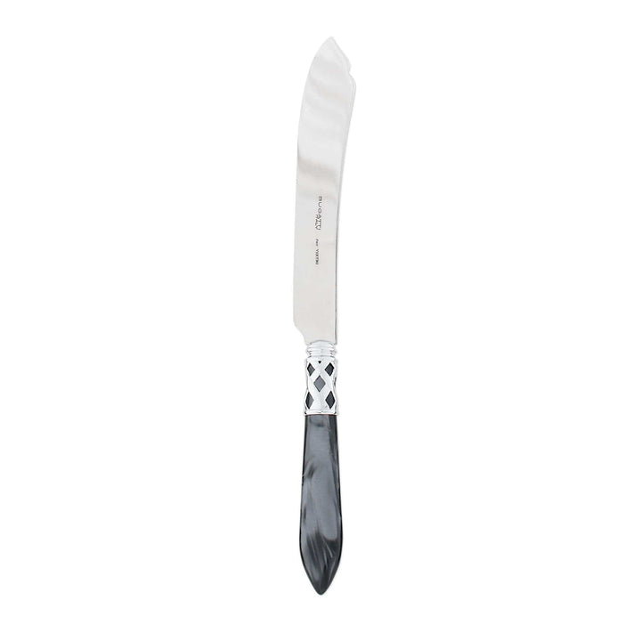 Aladdin Brilliant Charcoal Cake Knife by VIETRI