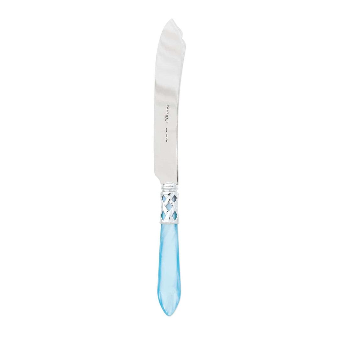 Aladdin Brilliant Light Blue Cake Knife by VIETRI