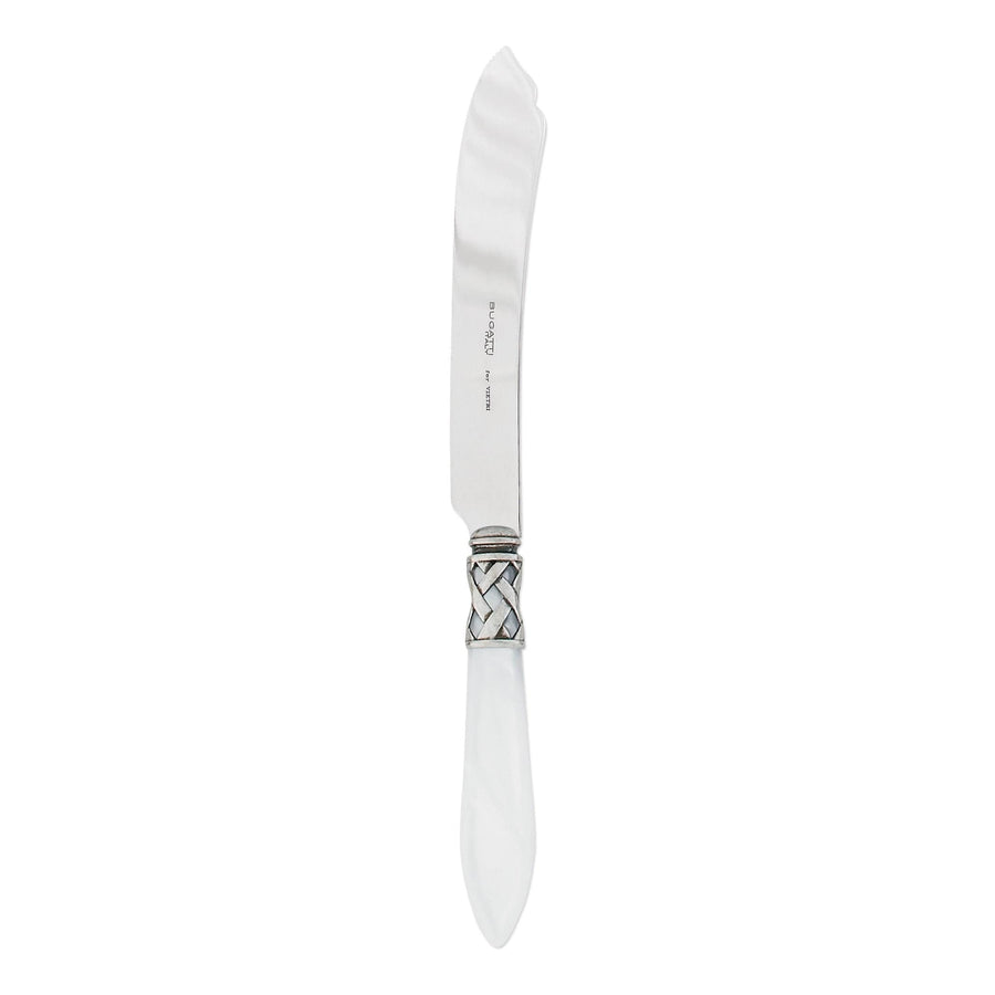 Aladdin Antique White Cake Knife by VIETRI