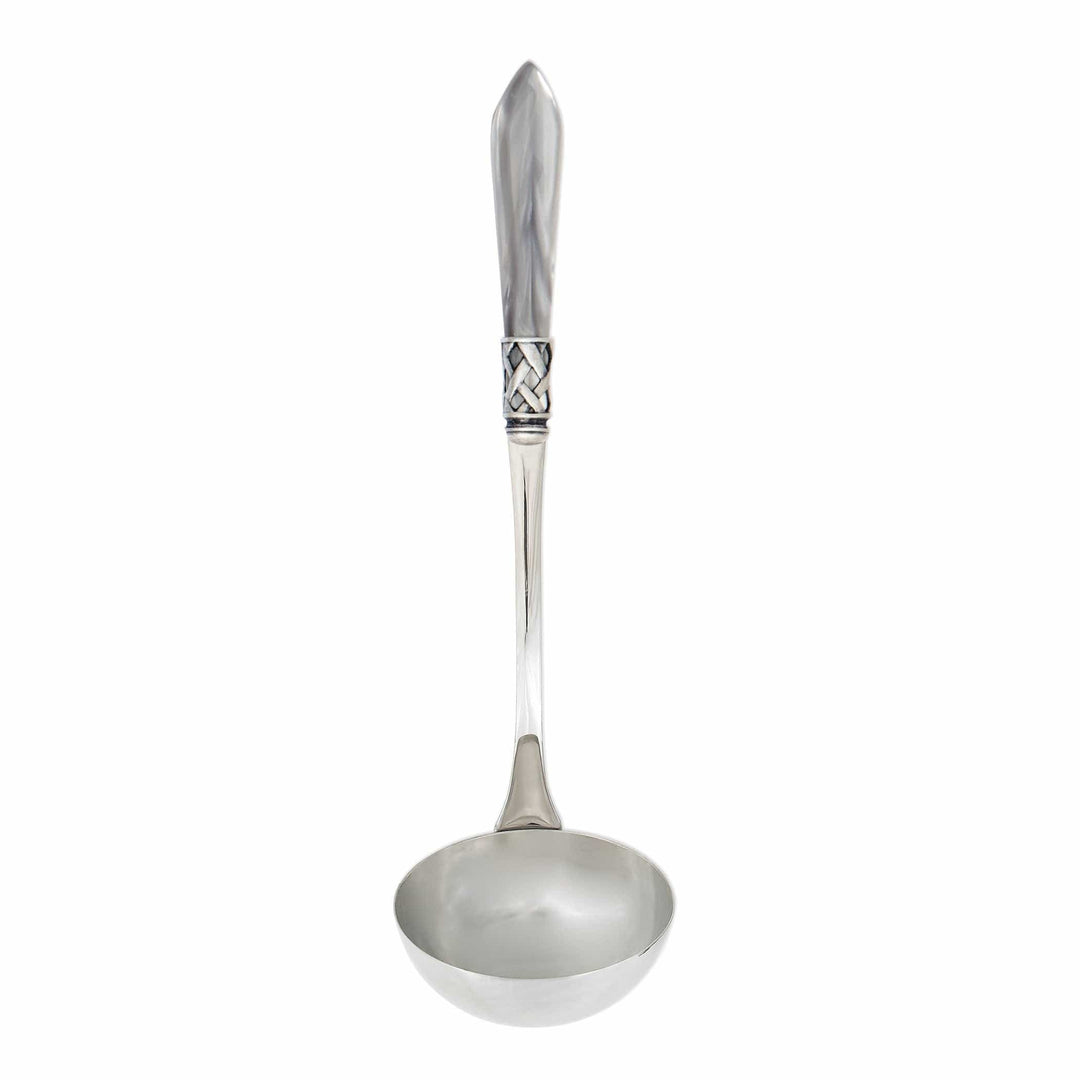 Aladdin Antique Light Gray Soup Ladle by VIETRI