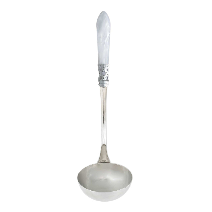 Aladdin Brilliant White Soup Ladle by VIETRI