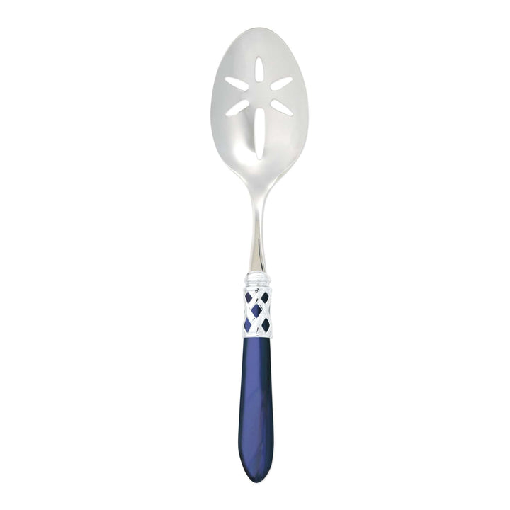 Aladdin Brilliant Blue Slotted Serving Spoon by VIETRI