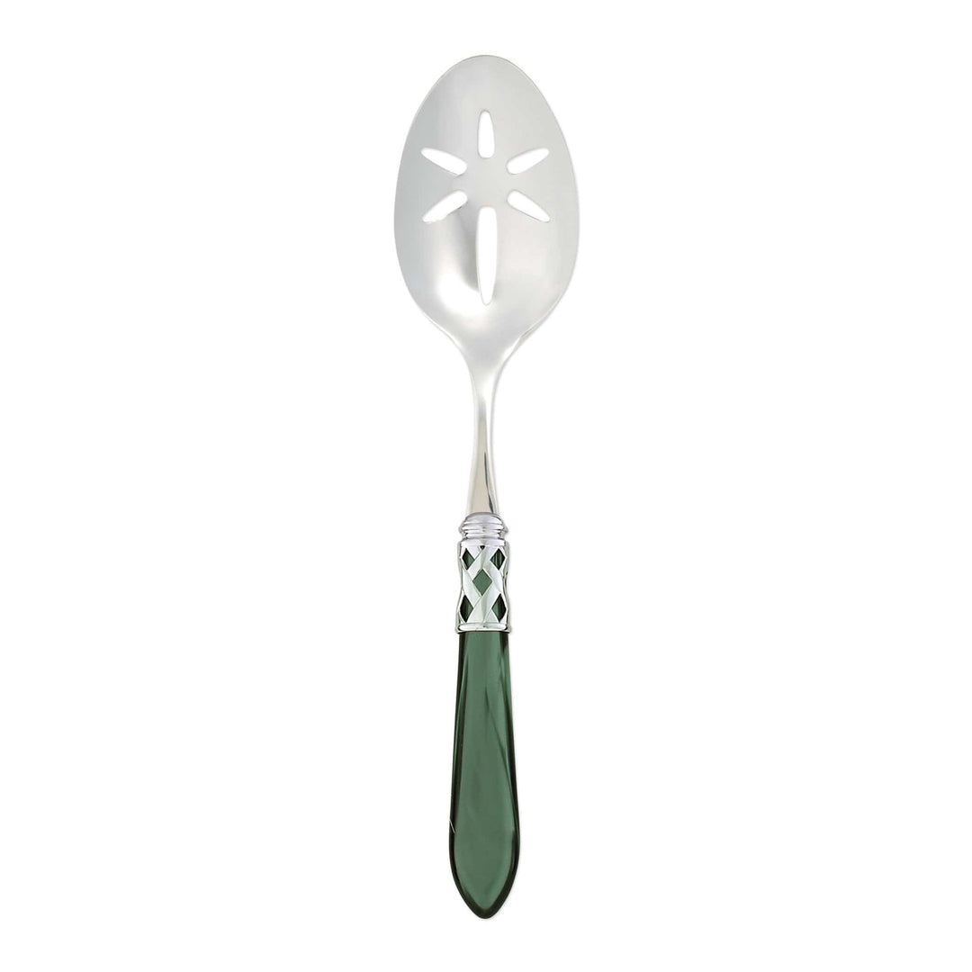 Aladdin Brilliant Green Slotted Serving Spoon by VIETRI