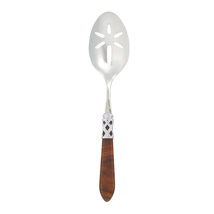 Aladdin Brilliant Tortoiseshell Slotted Serving Spoon by VIETRI