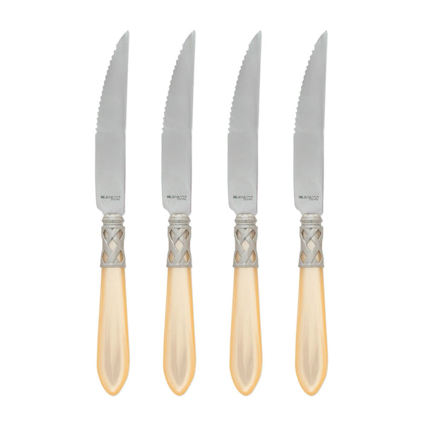 Aladdin Antique Ivory Steak Knives by VIETRI