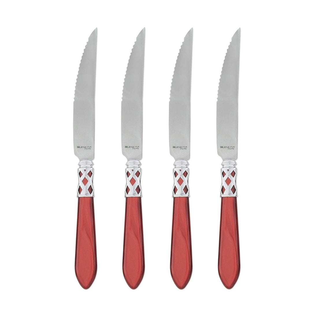 Aladdin Brilliant Red Steak Knives by VIETRI