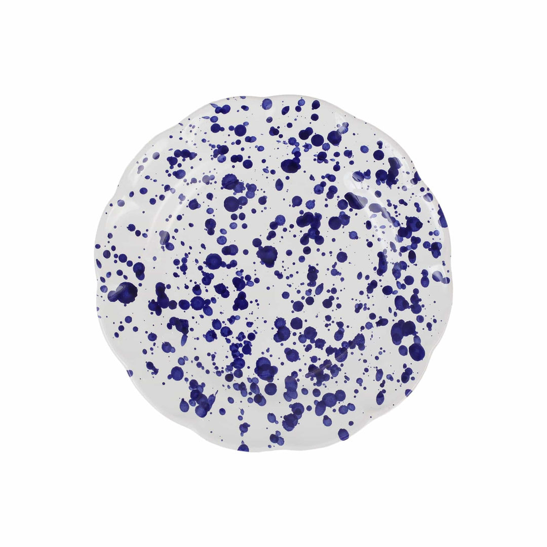 Amalfitana Cobalt Splatter Salad Plate