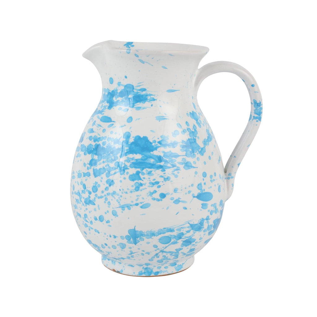 Enamel Yellow Splatter Pitcher