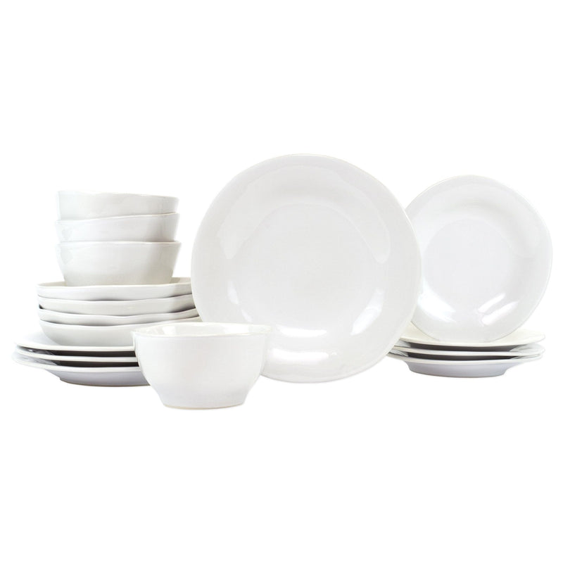 Aurora Snow Sixteen-Piece Place Setting by VIETRI