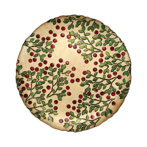 Cranberry Glass Dinner Plate