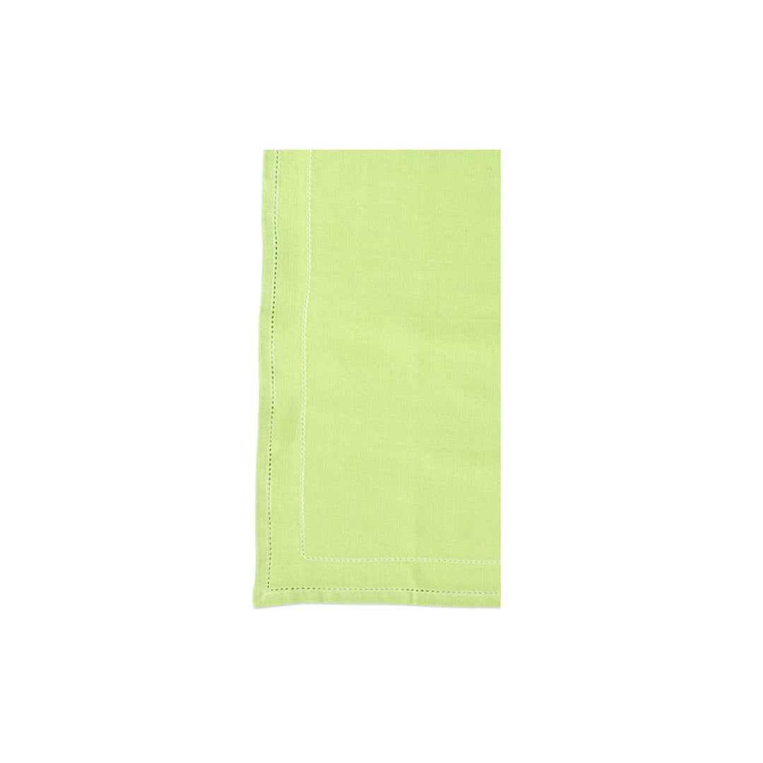 Cotone Linens Pistachio Napkins with Double Stitching by VIETRI