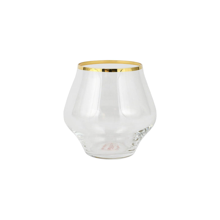 Contessa Gold Stemless Wine Glass